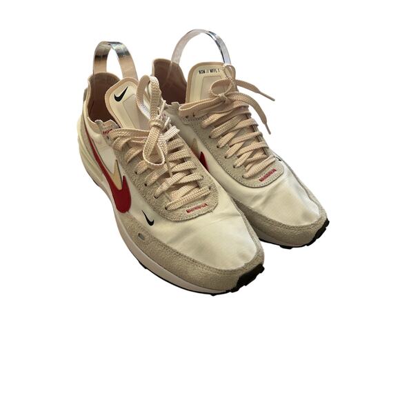 Nike Women's Waffle One SE Shoes Double Swoosh Red DX4309-100 Size 10 Men 5 - Picture 1 of 6